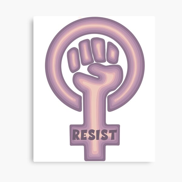 Feminist Symbol - Resist Canvas Print