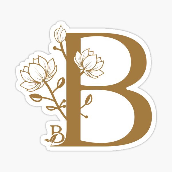 "letter B" Sticker For Sale By Creativityy2 | Redbubble