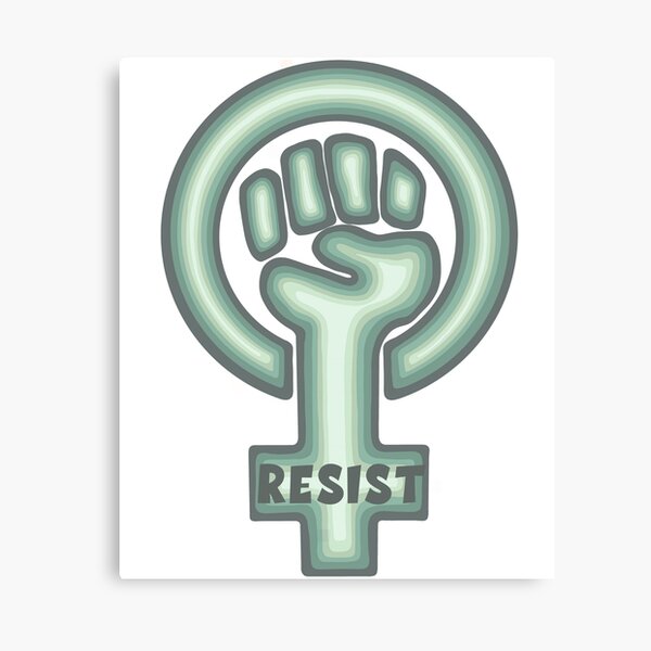 Feminist Symbol - Resist Canvas Print
