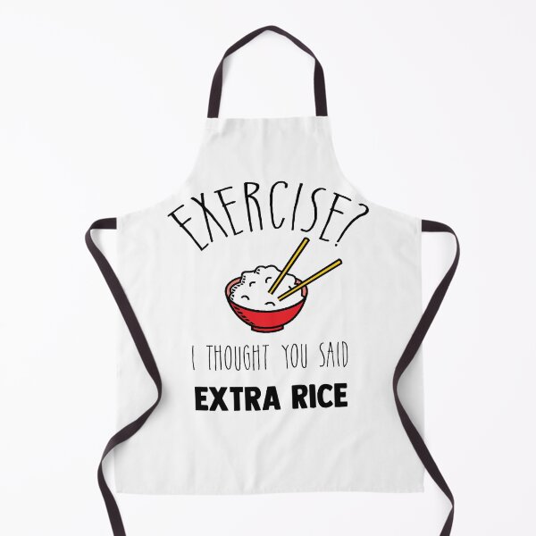 Item preview, Exercise? I Thought You Said Extra Rice - Asian Food & Gym Lover designed and sold by Raiko-art.