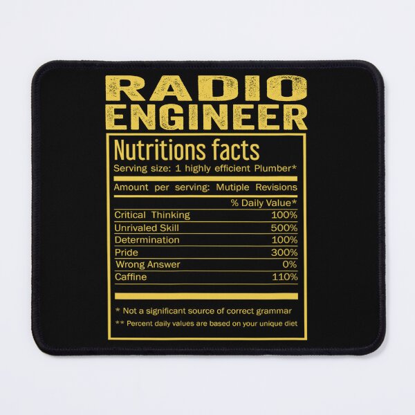 Item preview, Cool radio engineer Funny Nutrition Facts Mens Womens Christmas Fathers Days Gift, radio engineer Nutrition Facts designed and sold by xlnv.