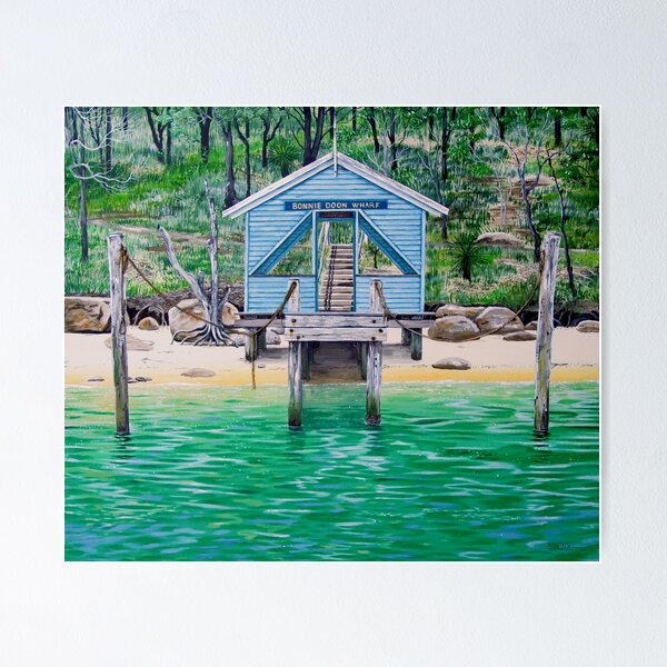 Item preview, Bonnie Doon Wharf - Pittwater designed and sold by Sarina Tomchin.