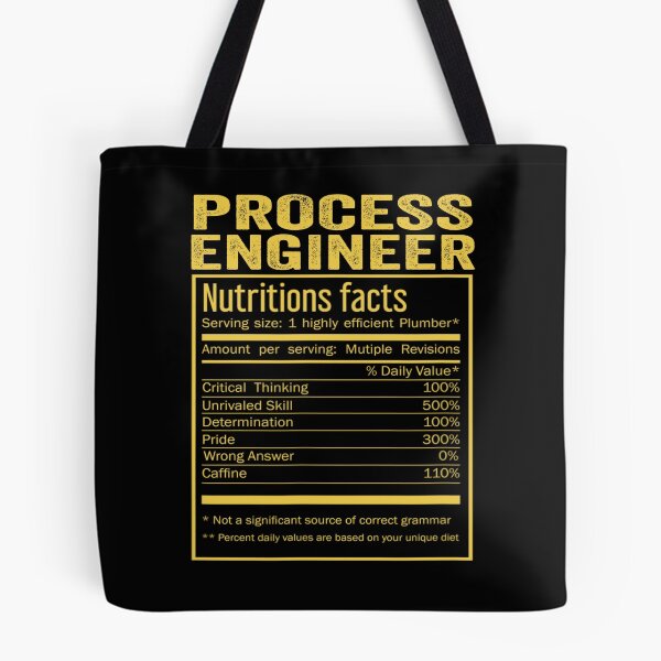 Item preview, Cool Process engineer Funny Nutrition Facts Mens Womens Christmas Fathers Days Gift, Process engineer Nutrition Facts designed and sold by xlnv.