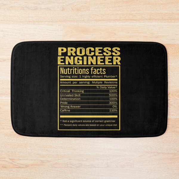 Item preview, Cool Process engineer Funny Nutrition Facts Mens Womens Christmas Fathers Days Gift, Process engineer Nutrition Facts designed and sold by xlnv.
