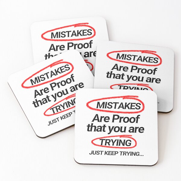 Item preview, mistakes are proof that you are trying designed and sold by dMagicCreator.