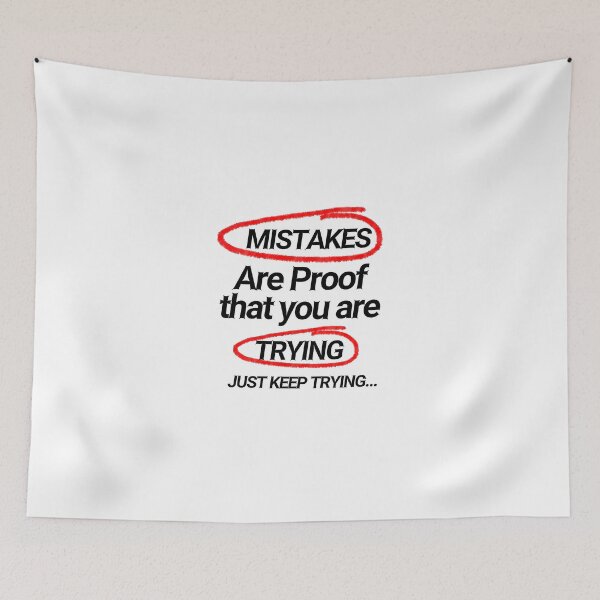Item preview, mistakes are proof that you are trying designed and sold by dMagicCreator.