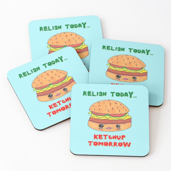 Item preview, Relish today, ketchup tomorrow, kawaii,bun pun, funny food,  designed and sold by allycat57.