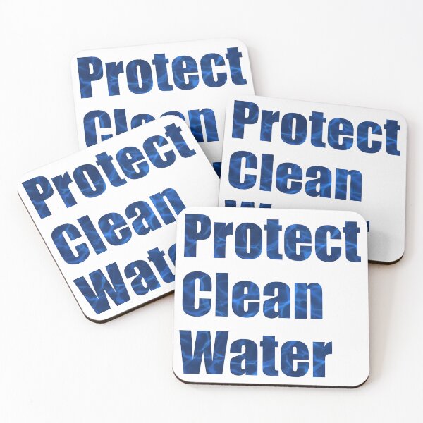 Item preview, Protect Clean Water  designed and sold by BookwormSticker.