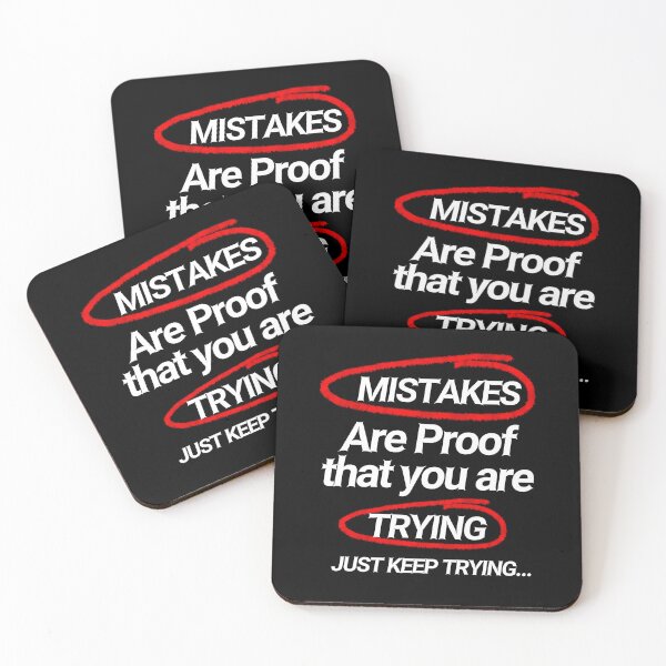 Item preview, mistakes are proof that you are trying art designed and sold by dMagicCreator.