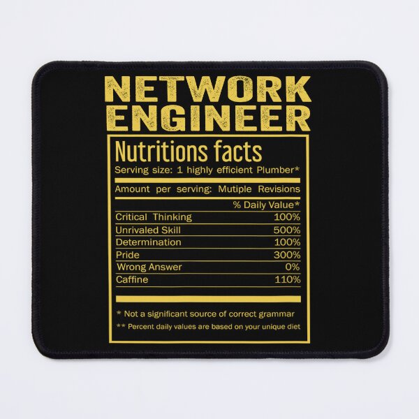 Item preview, Cool Network engineer Funny Nutrition Facts Mens Womens Christmas Fathers Days Gift, Network engineer Nutrition Facts designed and sold by xlnv.