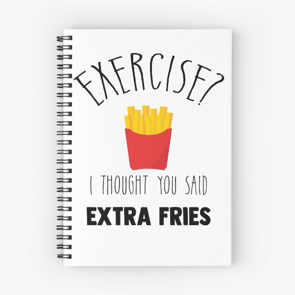 Item preview, Exercise? I Thought You Said Extra Fries - Fast Food & Gym Lover designed and sold by Raiko-art.