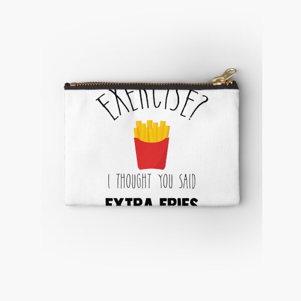 Item preview, Exercise? I Thought You Said Extra Fries - Fast Food & Gym Lover designed and sold by Raiko-art.