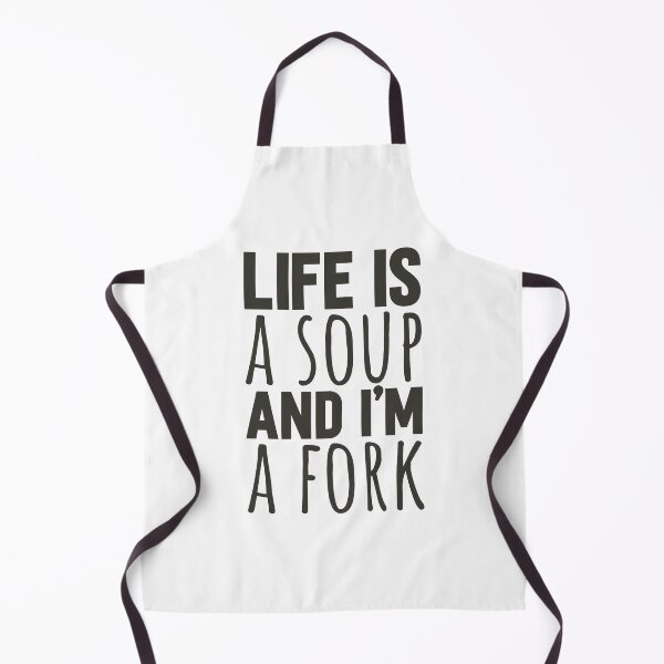 Item preview, Life is a soup funny sarcastic text design designed and sold by Cool Stuff Galore.