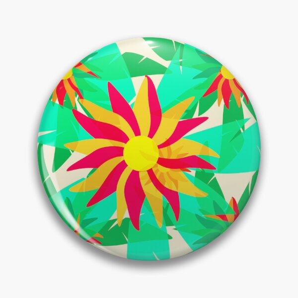 Item preview, Palms and Flowers Pattern designed and sold by JoanNinjaHen.