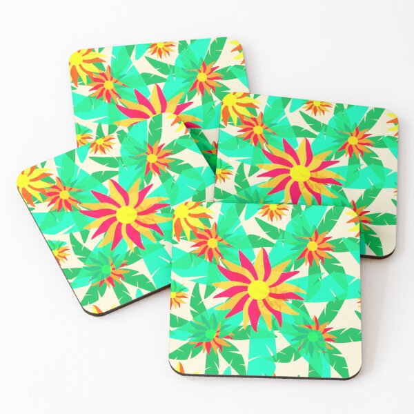 Item preview, Palms and Flowers Pattern designed and sold by JoanNinjaHen.