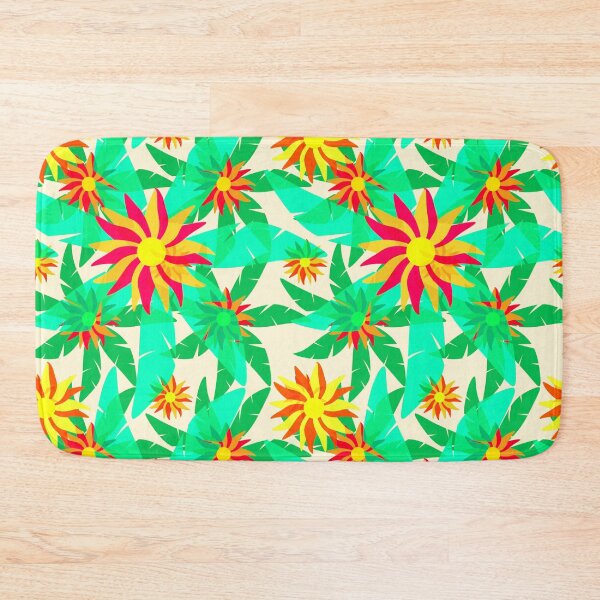 Item preview, Palms and Flowers Pattern designed and sold by JoanNinjaHen.