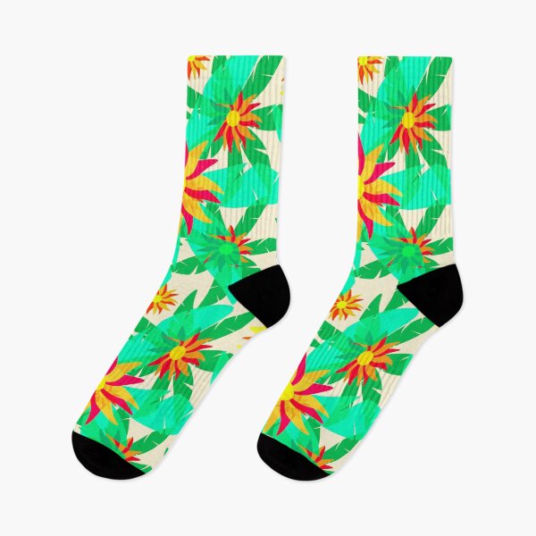 Item preview, Palms and Flowers Pattern designed and sold by JoanNinjaHen.