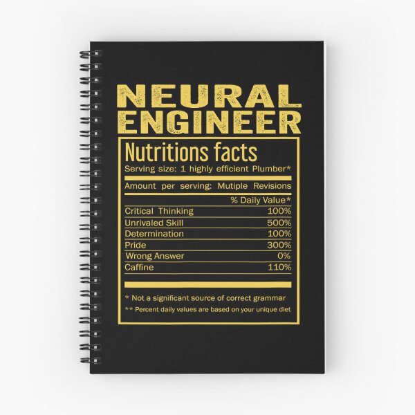 Item preview, Cool Neural engineer Funny Nutrition Facts Mens Womens Christmas Fathers Days Gift, Neural engineer Nutrition Facts designed and sold by xlnv.