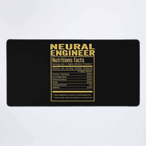 Item preview, Cool Neural engineer Funny Nutrition Facts Mens Womens Christmas Fathers Days Gift, Neural engineer Nutrition Facts designed and sold by xlnv.