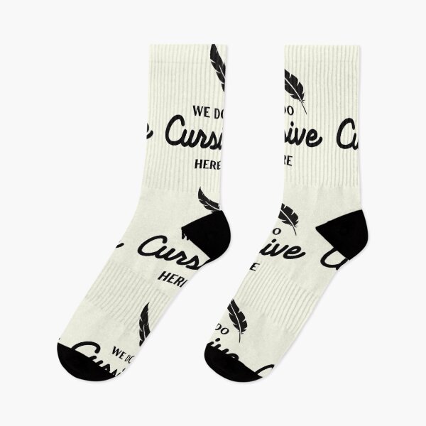Item preview, We Do Cursive Here Back to School Handwriting designed and sold by IceCreamMuseum.