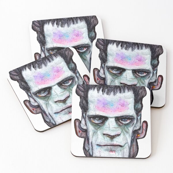 Item preview, Watercolor Scary Frankenstein Monster  designed and sold by pixelista.