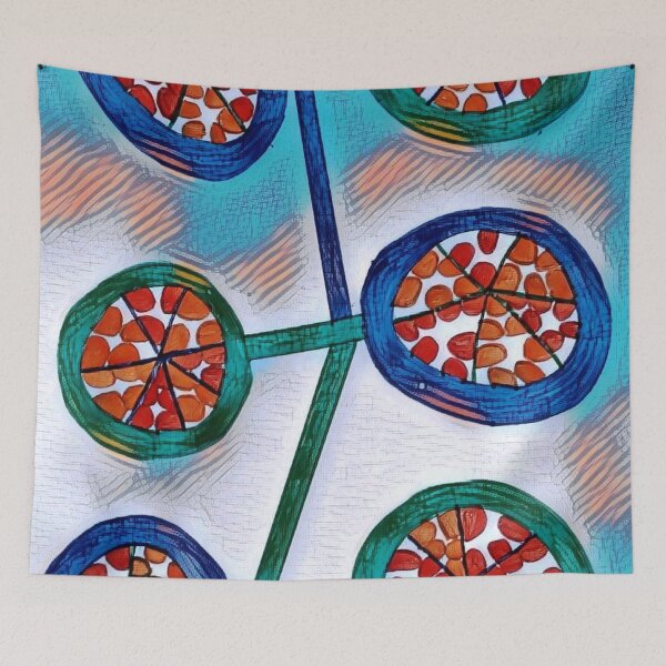 Item preview, Funky Pizza Art  designed and sold by mindmaster007.