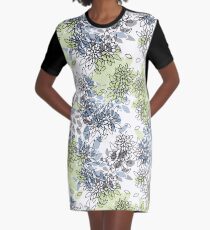 Abstract flowers .16 Graphic T-Shirt Dress