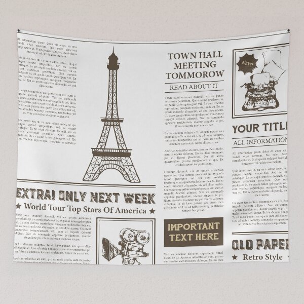 Item preview, news paper designed and sold by quaintArts.