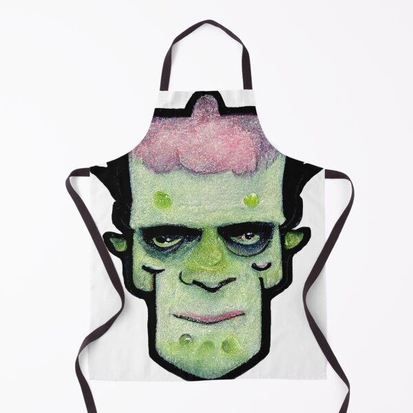 Item preview, Watercolor Scary Frankenstein Zombie Monster designed and sold by pixelista.