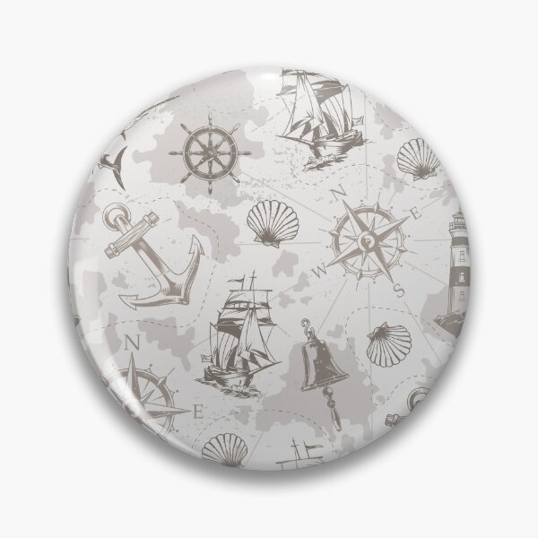 Item preview, Nautical Coastal Theme Print Design Anchor Lighthouse designed and sold by SonnyBoyDesigns.