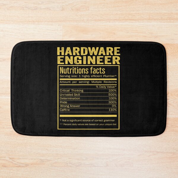 Item preview, Cool Hardware engineer Funny Nutrition Facts Mens Womens Christmas Fathers Days Gift, Hardware engineer Nutrition Facts designed and sold by xlnv.