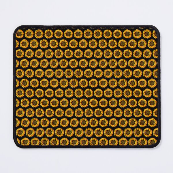 Item preview, Tiny Sunflower Pattern with black background designed and sold by Jennykies.