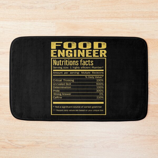 Item preview, Cool Food engineer Funny Nutrition Facts Mens Womens Christmas Fathers Days Gift, Food engineer Nutrition Facts designed and sold by xlnv.