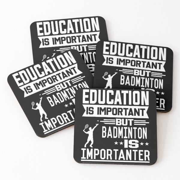Item preview, Education is important but Badminton is Importanter designed and sold by printhappy4you.