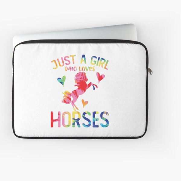 Aperçu de l'œuvre Juste une fille qui aime les chevaux Colorful Tie Dye Horse Girl créée et vendue par clothesy7.