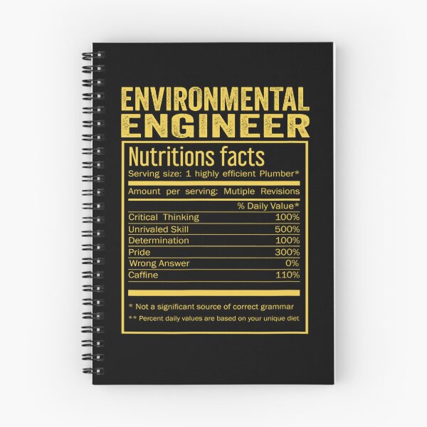Item preview, Cool Environmental engineer Funny Nutrition Facts Mens Womens Christmas Fathers Days Gift, Environmental engineer Nutrition Facts designed and sold by xlnv.
