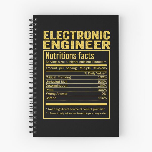 Item preview, Cool Electronic engineer Funny Nutrition Facts Mens Womens Christmas Fathers Days Gift, Electronic engineer Nutrition Facts designed and sold by xlnv.