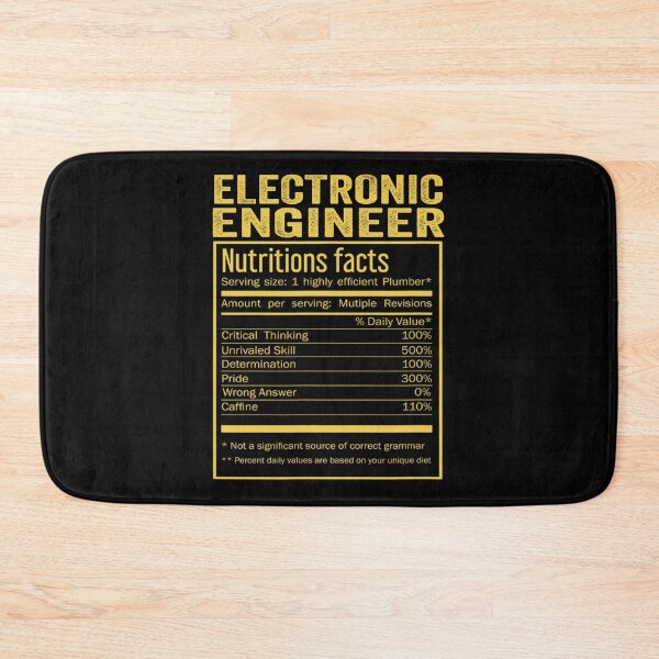 Item preview, Cool Electronic engineer Funny Nutrition Facts Mens Womens Christmas Fathers Days Gift, Electronic engineer Nutrition Facts designed and sold by xlnv.