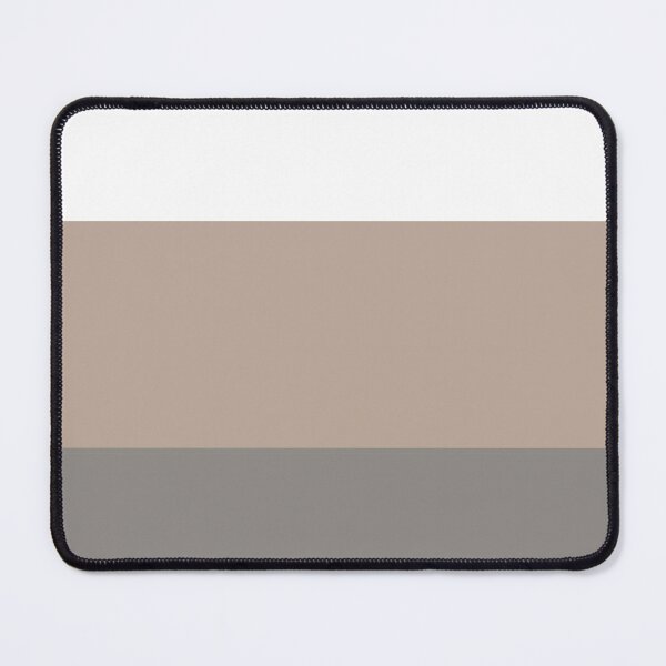 Item preview, NATURAL STRIPE IN WHITE - TAUPE - GREY THICK HORIZONTAL 3 STRIPES designed and sold by ozcushionstoo.