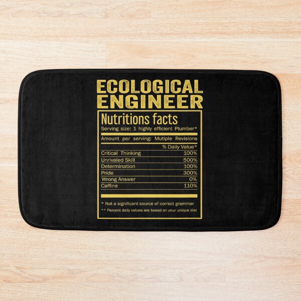 Item preview, Cool Ecological engineer Funny Nutrition Facts Mens Womens Christmas Fathers Days Gift, Ecological engineer Nutrition Facts designed and sold by xlnv.