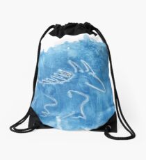 Blue Horse Drawstring Bag