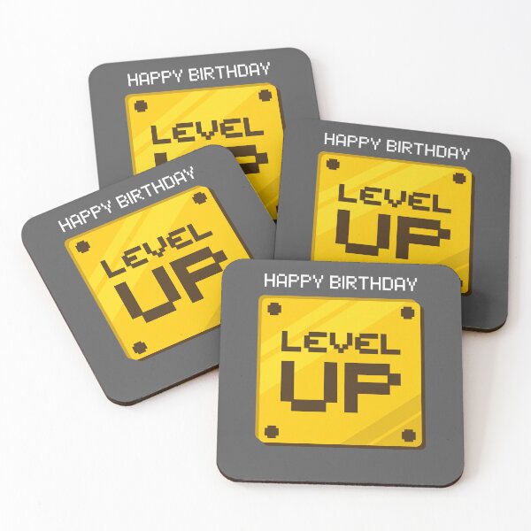 Item preview, Level Up Happy Birthday designed and sold by Technobesity.