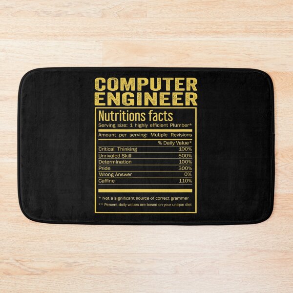 Item preview, Cool Computer engineer Funny Nutrition Facts Mens Womens Christmas Fathers Days Gift, Computer engineer Nutrition Facts designed and sold by xlnv.