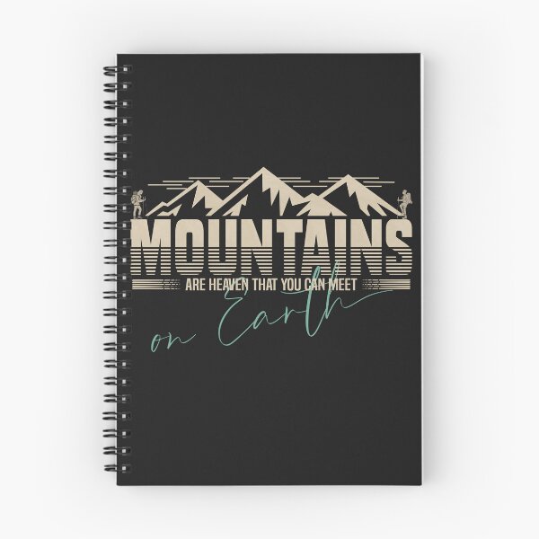 Item preview, Mountains are heaven that you can meet on Earth. - Funny Quote designed and sold by VichallanStudio.