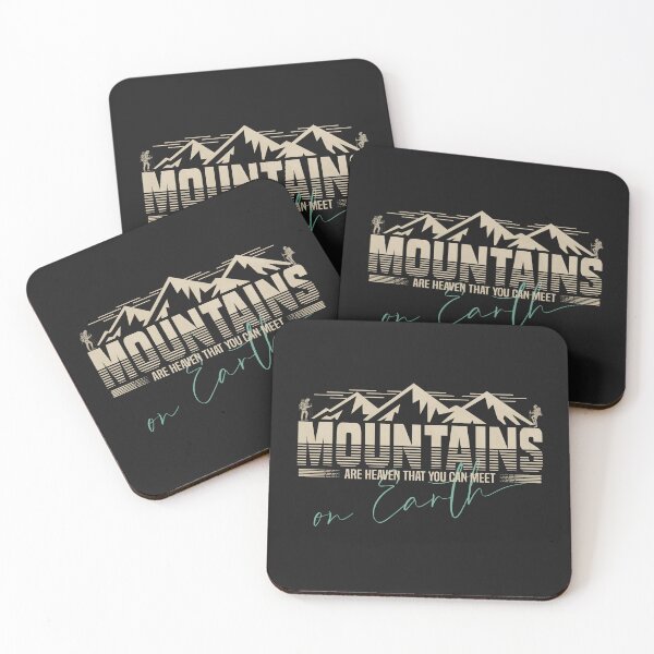 Item preview, Mountains are heaven that you can meet on Earth. - Funny Quote designed and sold by VichallanStudio.