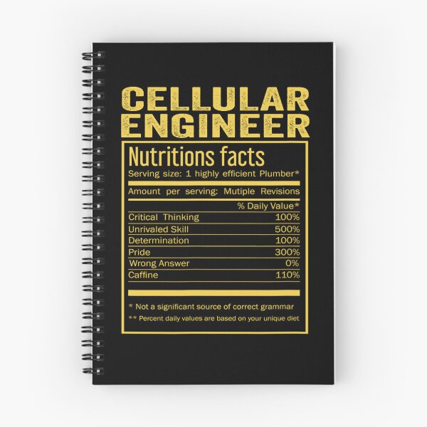 Item preview, Cool Cellular engineer Funny Nutrition Facts Mens Womens Christmas Fathers Days Gift, Cellular engineer Nutrition Facts designed and sold by xlnv.