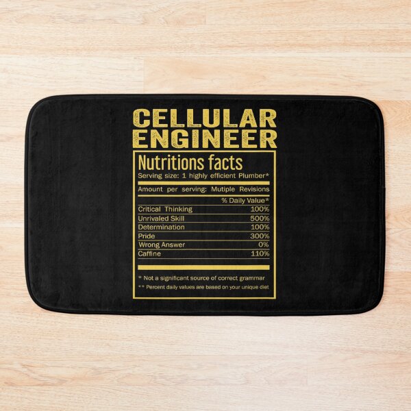 Item preview, Cool Cellular engineer Funny Nutrition Facts Mens Womens Christmas Fathers Days Gift, Cellular engineer Nutrition Facts designed and sold by xlnv.