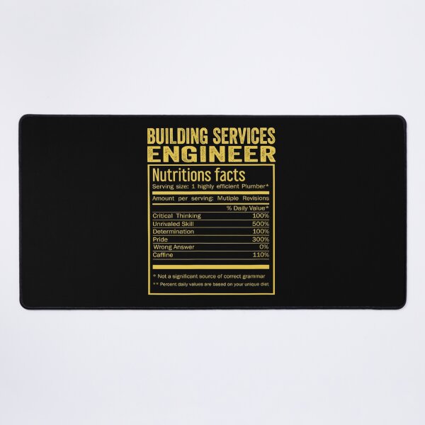 Item preview, Cool Building services engineer Funny Nutrition Facts Mens Womens Christmas Fathers Days Gift, Building services engineer Nutrition Facts designed and sold by xlnv.