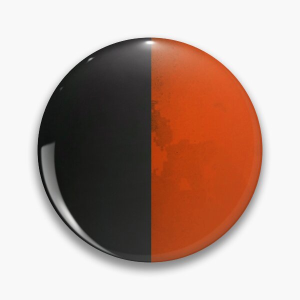 Artikelvorschau, Teamfarben in Schwarz und Orange mit zwei Scheiben entworfen und verkauft von TM Art.