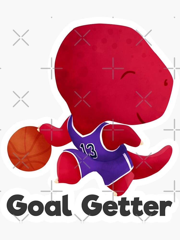 Goal Getter Dinosaur Sticker by Pirroppi